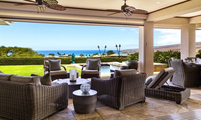 Kamuela Villa | Waiulaula Villa Mauna Kea -Previous Model - Ocean, golf & mountain views!