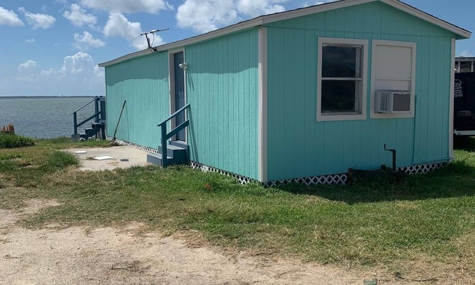 San Patricio County Cabin | Waterfront Cabin in Aransas Pass, Texas. Full kitchen! @Fin and Feather Marina