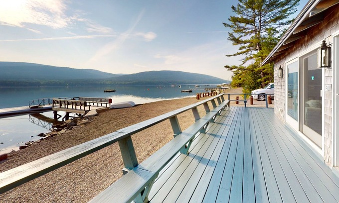 Hall Quarry House | Waterfront, dog-friendly home on Somes Sound with amazing view & firepit