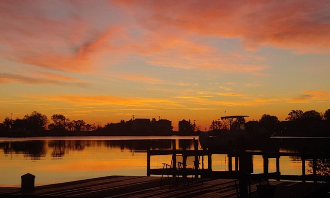 Oyster Harbor House | Waterfront, dog-friendly home with private dock, kayaks, firepit & amazing yard