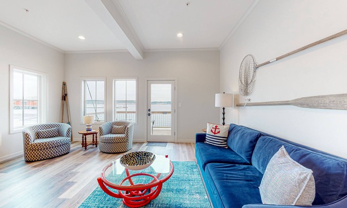 Coupeville Apartment | Waterfront downtown studio with great Penn Cove views, balcony, W/D, & streaming