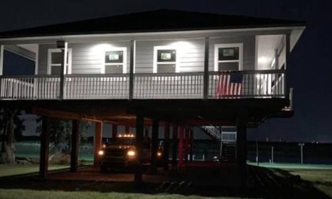 Hitchcock House | Waterfront dream home with fishing pier minutes from West Bay!