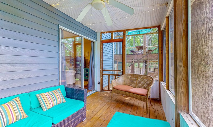 Dandridge House | Waterfront Family Retreat with Private Beach, Dock, Hot Tub, Pool Table, & A/C