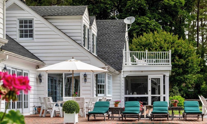 St. Michaels House | Waterfront Farmhouse | Pool, Dock, Pets Welcome