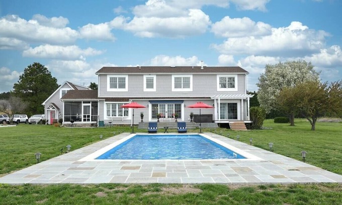 Tilghman House | Waterfront Home with Pool, Hot Tub, Dock & Sunset Views – Near St. Michaels