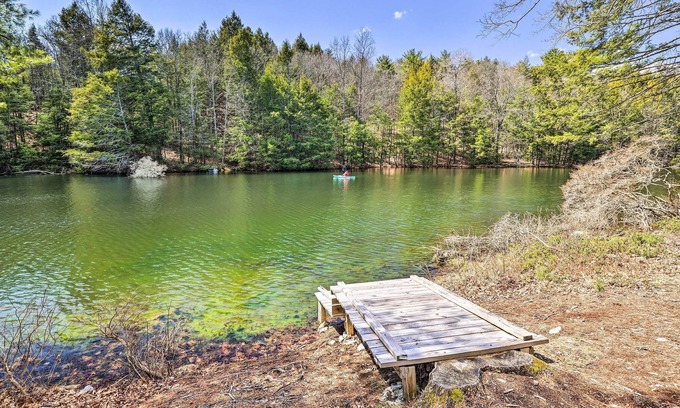 Henryville House | Waterfront Poconos Getaway: Game Room & Deck!