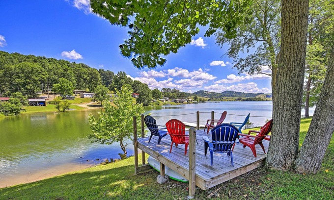 Bean Station House | Waterside Cherokee Lake Home w/ Private Dock!