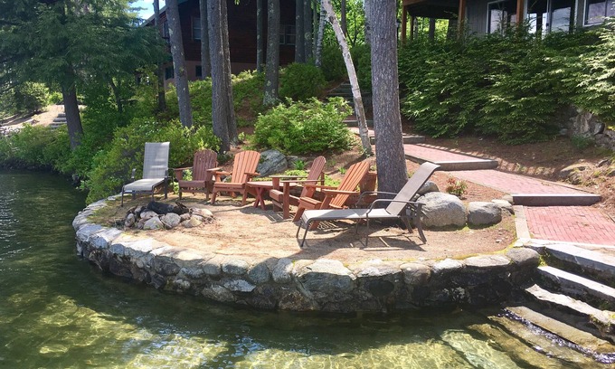Moultonborough House | Welcome To Lake Winnipesaukee! Waterfront 5-br Home On Bridged Black Cat Island