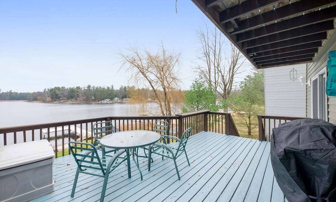 Twin Lake House | Welcome to our Lake House /nHot Tub overlooking the panoramic nview of the lake