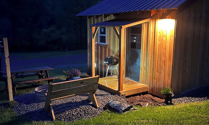 Dushore Cabin | Welcoming 1-bedroom cabin in Dushore at Rocky Valley Campground Cabin 1
