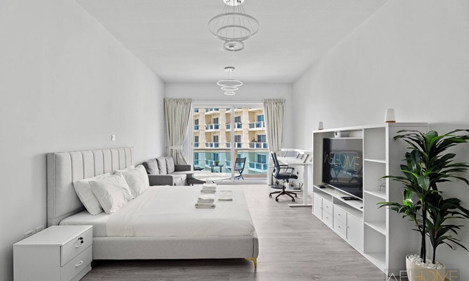 Dubai Production City Apartment | WelHome - Greenery Apt for Modern Studio in Production City