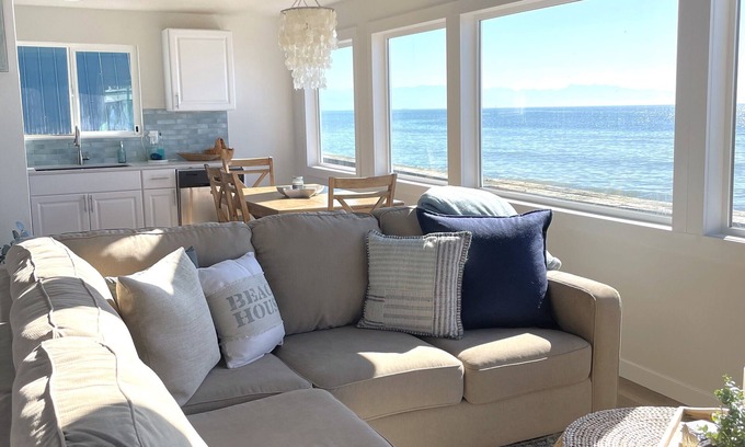 Adelma Beach House | West Beach Bungalow: Whidbey Waterfront Beach House VIEWS + 5 Star Reviews
