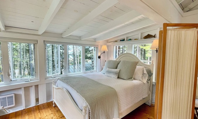Spruce Head Cottage | Whispering Spruces; Cozy Studio with Queen Bed & Water Access