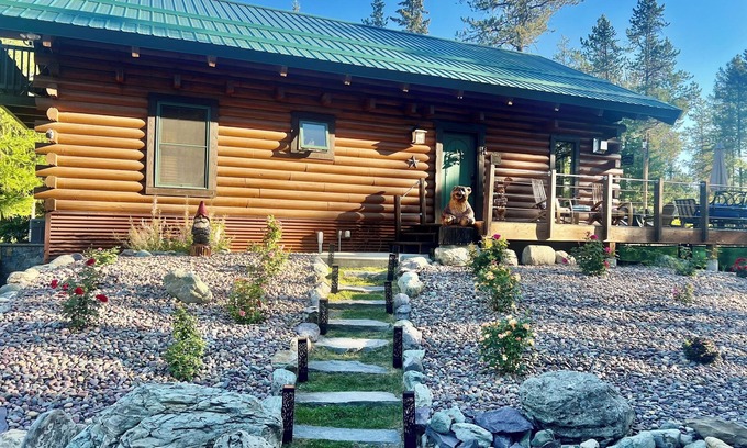 Whitefish Cabin | Whitefish Rustic Luxury! Views, Fire Pit, Hot Tub, Secluded!