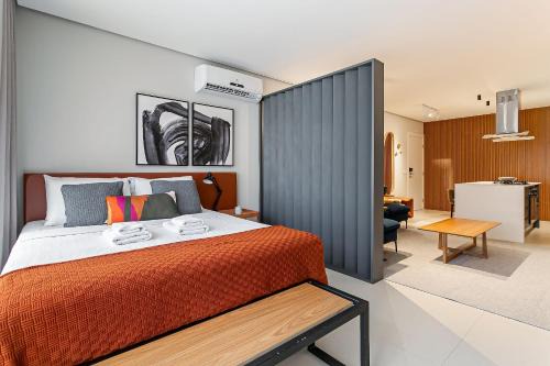 Centro Apartment | WI-FI 300MB | 450m do Shopping | Foodhall #CA69