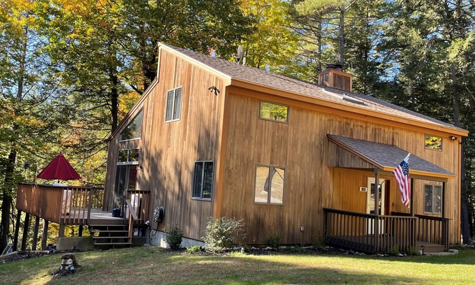 Moultonborough House | Wildwood on Lake Winnipesaukee Pet Friendly Beach Access Home Sleeping 10