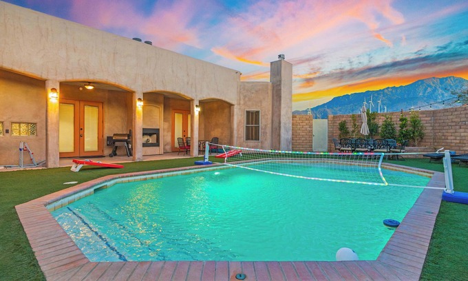 Palm Springs House | Windmill Vista - 8 Bedroom Pool Home between Palm Springs and Joshua Tree