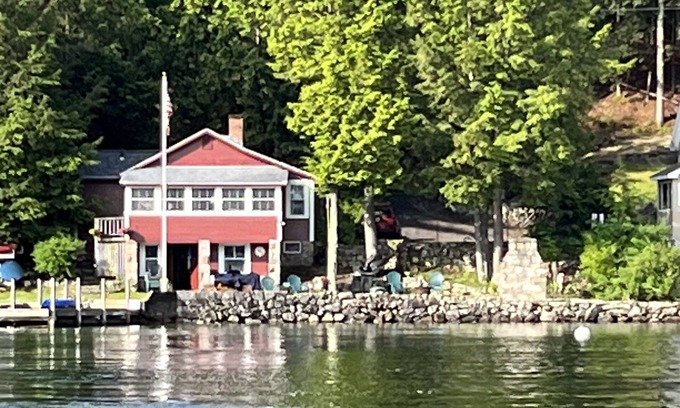 West Alton Cottage | Winni waterfront - cozy, clean, pet friendly, boat dock and best view ever!