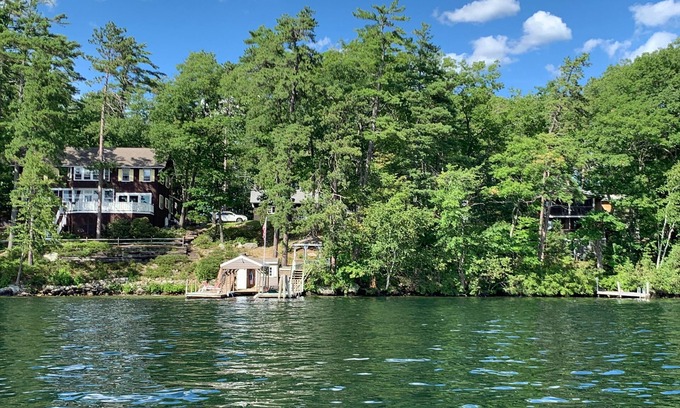 Wolfeboro Villa | Winter Harbor Lakefront Home Accommodates 15 - Linens Provided!