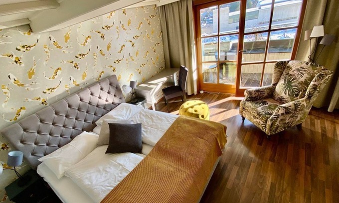 Feld am See House | Wohnzimmer Fisch & Chips HP ab 5 Nächten - Bike-boutiquehotel Lindenhof