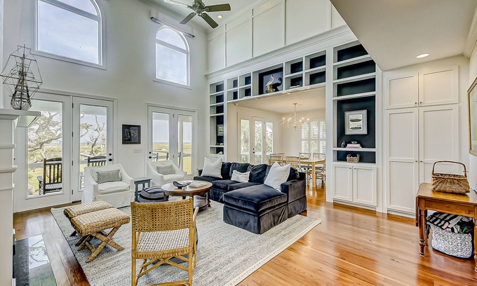 Edisto Island House | Wonderful coastal home with ocean & creek views, Ping-Pong table, & dock