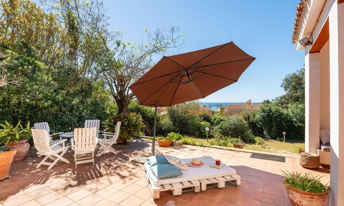 Geremeas Villa | Wonderful private villa for 6 guests with TV, patio and parking