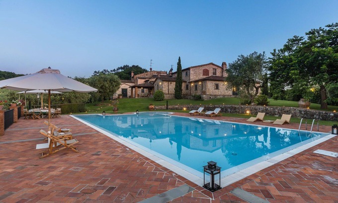 Monsummano Terme Villa | Wonderful private villa for 10 guests with WIFI, hot tub, private pool, A/C, TV and panoramic view
