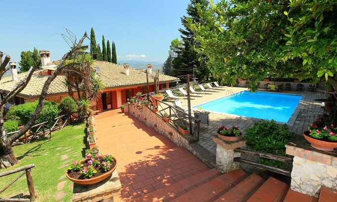 Monte Compatri Villa | Wonderful private villa with A/C, WIFI, private pool, TV, patio, pets allowed and panoramic view