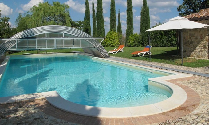 San Venanzo Villa | Wonderful private villa for 10 guests with private pool, WIFI, TV, terrace, pets allowed and par...