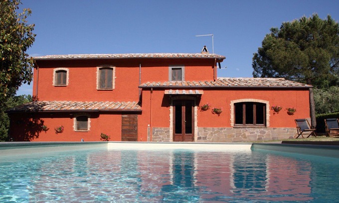 Bagnoregio Villa | Wonderful private villa for 6 people with private pool, A/C, WIFI, TV, panoramic view and parking