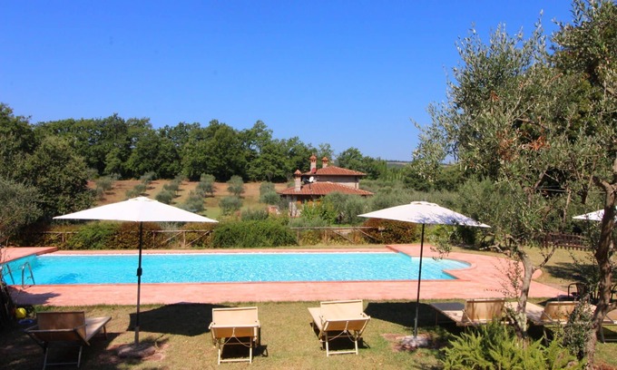 Santarello Villa | Wonderful private villa with A/C, WIFI, private pool, TV and parking, close to Montepulciano