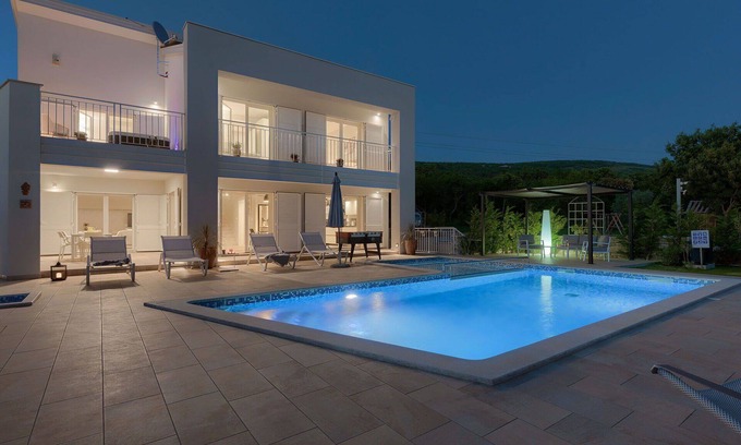 Diminici Villa | Wonderful private villa with hot tub, private pool, A/C, WIFI, TV, terrace, panoramic view, parking