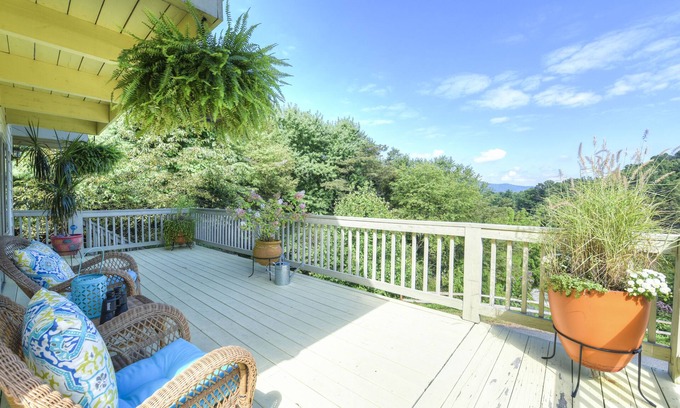 Waynesville Ski Chalet | Wonderful views, wrap around deck, 4 bedrooms, May Discount