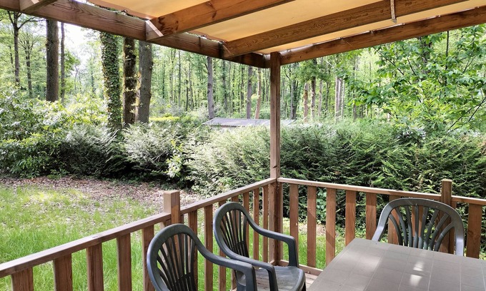 Saint-Cheron House | Wonderfull mobil-home 6 people, 1 hour from Paris, RER C Saint-Chéron