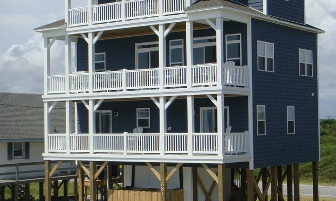 Ocean City Beach House | Wow! 5 Bedroom Beach Home with Elevator and Private Beach Access! Fabulous!