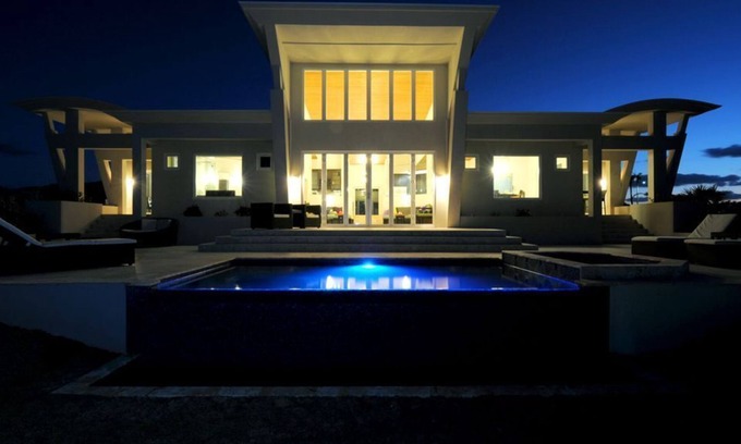 Governor's Harbour Villa | WV2 Stunning Contemporary Beach Villa w/ Private Pool, 50-Mile Ocean Views