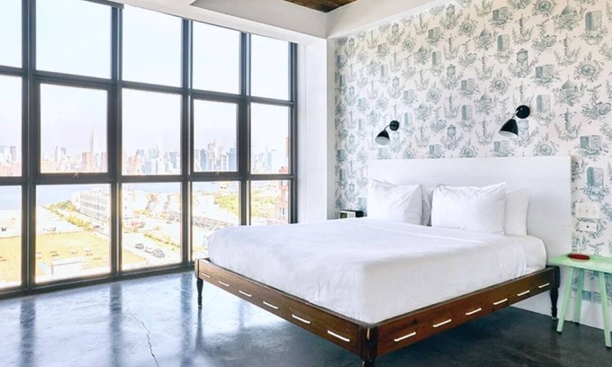 Williamsburg Hotel | Wythe Hotel l South 7th Loft l Corner Loft with Skyline & Light