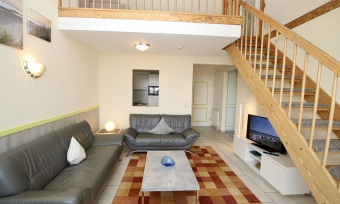 Schonberger Strand Apartment | You live directly on the beach, comfortably on 2 spacious floors.