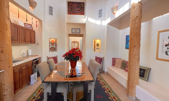 Lamy House | Your Family or Group Serenity Retreat Near Santa Fe include Private Sauna