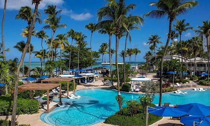 Isla Verde Hotel | Your Room Steps Away from Sandy Beaches | Relaxing Room w/Garden View