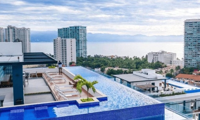 Fluvial Vallarta Apartment | Zoho Skies 1 BDR, 1 Bath, with parking