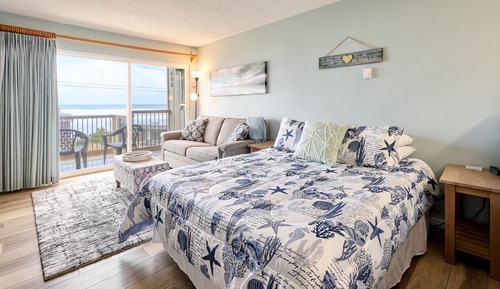 Deluxe Studio, Fireplace, Ocean View