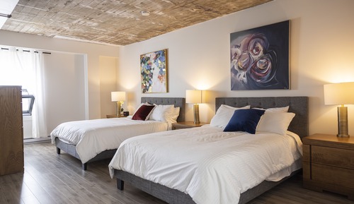 Loft avec deux lit + divan-lit