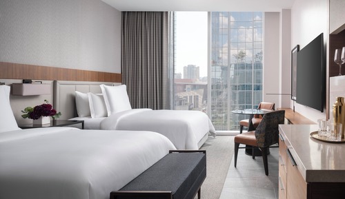 Room, 2 Double Beds, River View