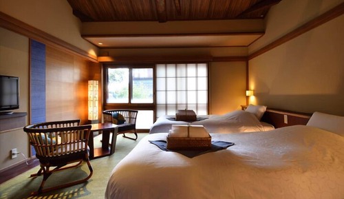 Gunjou Twinbedroom, Non Smoking (Guests must be at least 7 years old.)