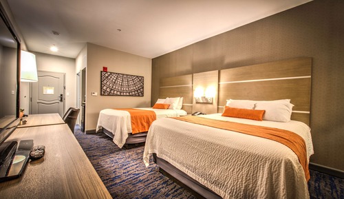 Standard Room, 2 Queen Beds, Non Smoking, Refrigerator & Microwave