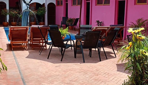 Basic Double Room, 2 Queen Beds, Non Smoking, Poolside