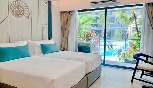 Deluxe Room, 2 Twin Beds, Terrace, Poolside (Terrace )