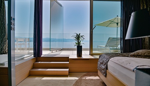 Deluxe Double Room, Jetted Tub, Sea View