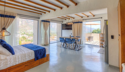 Loft with private terrace, kitchen and panoramic view